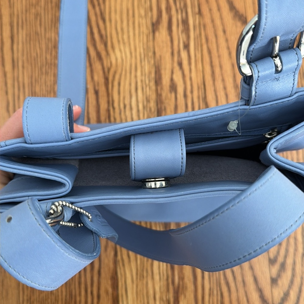 Authentic Blue Coach Midi Tote - Picture 4 of 8